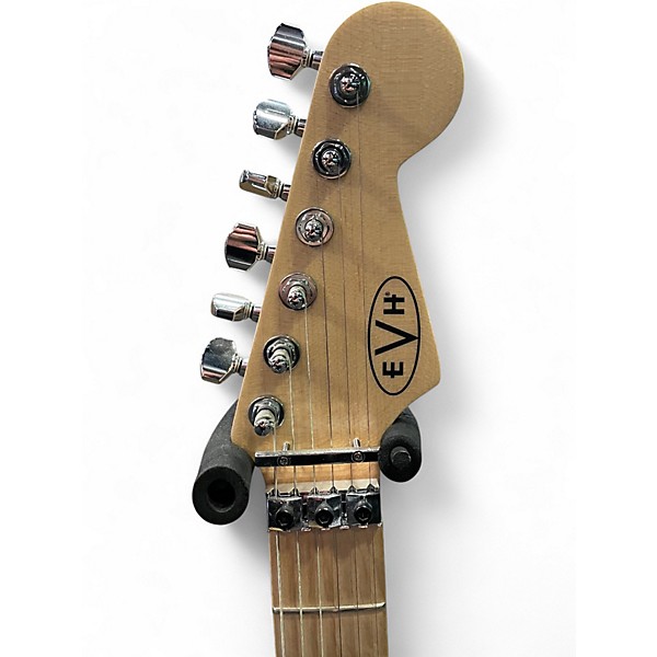 Used EVH Striped Series Black and Yellow Solid Body Electric Guitar