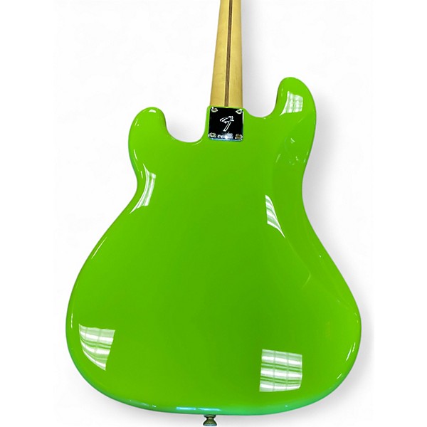 Used Fender Player Precision Bass ELECTRON GREEN Electric Bass Guitar