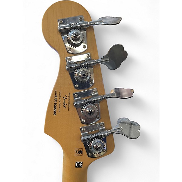 Used Squier Vintage Modified Jaguar Bass Special Silver Electric Bass Guitar