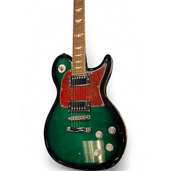 Used Keith Urban Custom Graphic Urban Green Burst Solid Body Electric Guitar