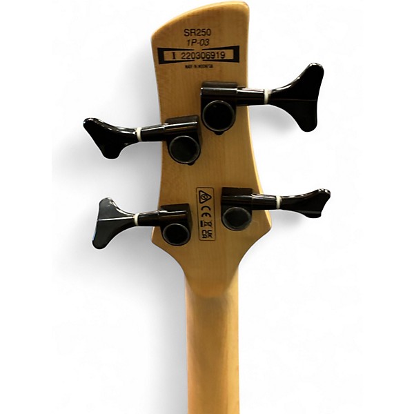 Used Ibanez SR250 Ice Blue Metallic Electric Bass Guitar