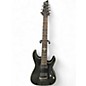 Used Schecter Guitar Research Damien Elite 7 BLACK SPARKLE Solid Body Electric Guitar thumbnail