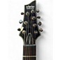 Used Schecter Guitar Research Damien Elite 7 BLACK SPARKLE Solid Body Electric Guitar