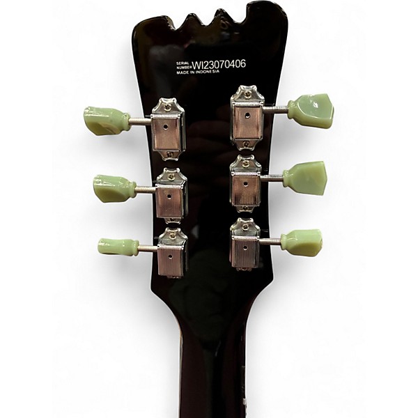 Used Eastwood SIDEJACK BARITONE LH Tobacco Burst Solid Body Electric Guitar