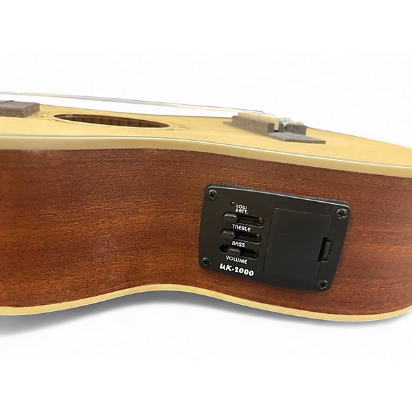 Used Mu Star Acoustic Electric Ukulele Natural Ukulele