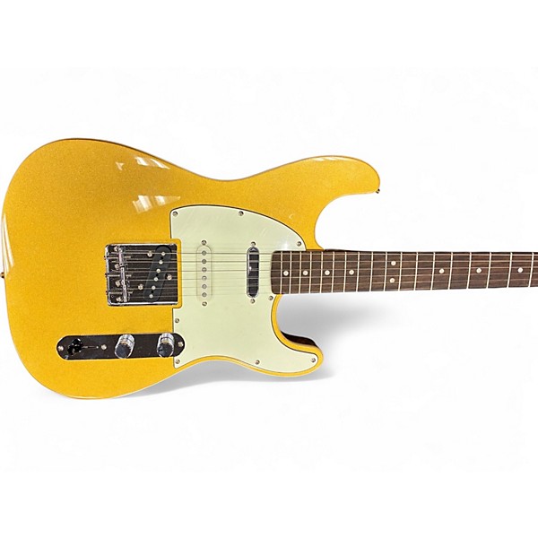 Used Squier PARANORMAL NASHVILLE STRATOCASTER Gold Top Solid Body Electric Guitar