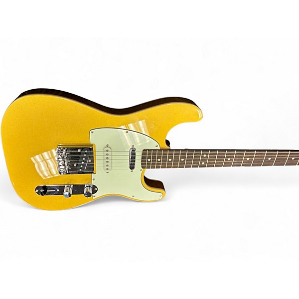 Used Squier PARANORMAL NASHVILLE STRATOCASTER Gold Top Solid Body Electric Guitar
