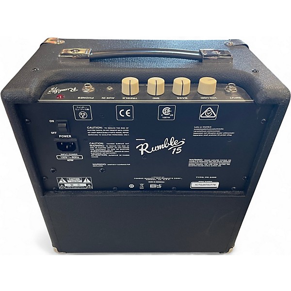 Used Fender Rumble 15 V3 1x8 Bass Combo Amp