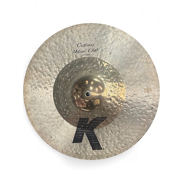 Used Zildjian 17in K Custom Hybrid Crash Cymbal