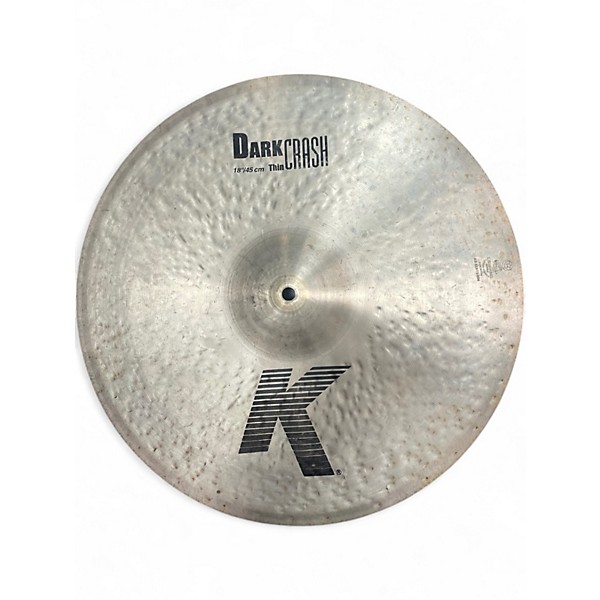 Used Zildjian 18in K Thin Dark Crash Cymbal