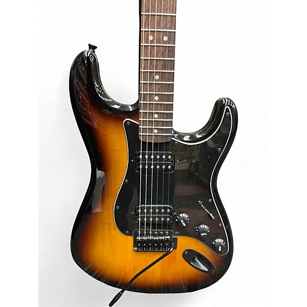 Used Squier Bullet Stratocaster HH 2 Tone Sunburst Solid Body Electric Guitar