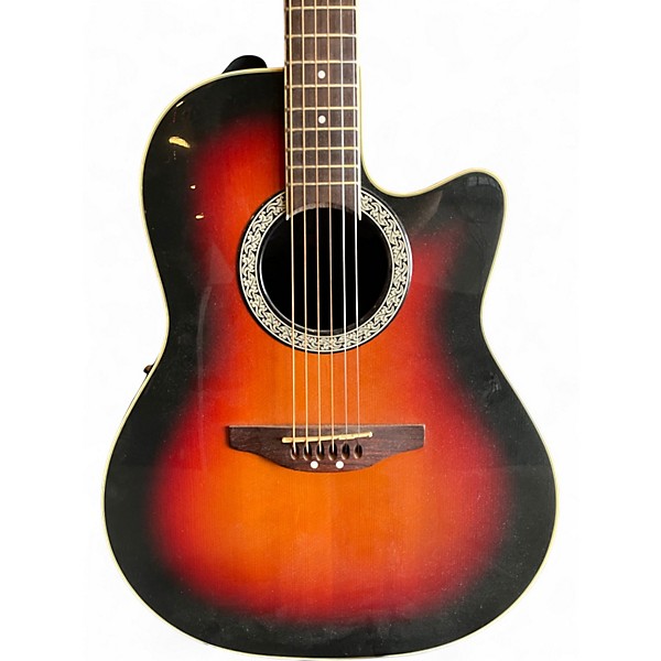 Used Ovation ICC24 Celebrity Mid-Depth Tobacco Sunburst Acoustic Electric Guitar