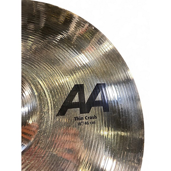 Used SABIAN 18in AA Thin Crash Cymbal