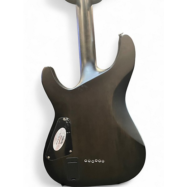 Used Schecter Guitar Research C1 Platinum Trans Black Solid Body Electric Guitar