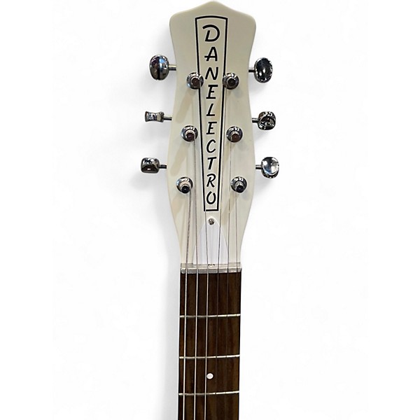Used Danelectro 59M nos+ Antique White Solid Body Electric Guitar