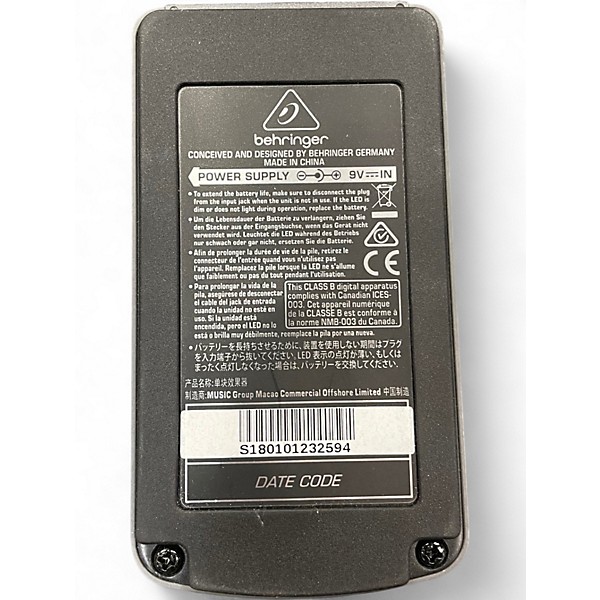 Used Behringer TU300 Chromatic Tuner Pedal