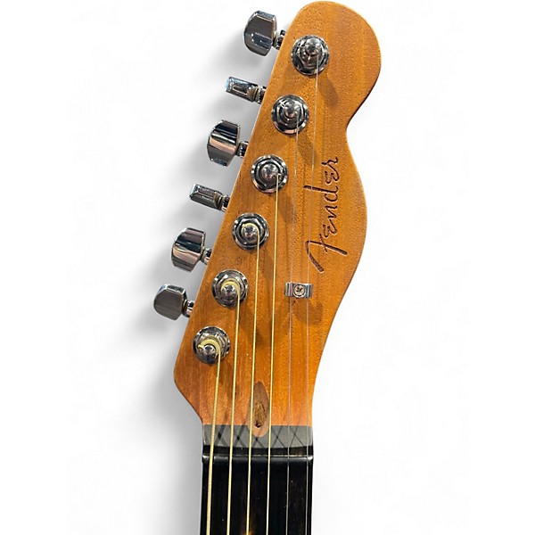 Used Fender American Acoustasonic Telecaster Natural Acoustic Electric Guitar