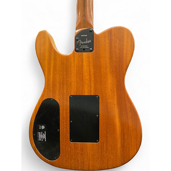 Used Fender American Acoustasonic Telecaster Natural Acoustic Electric Guitar
