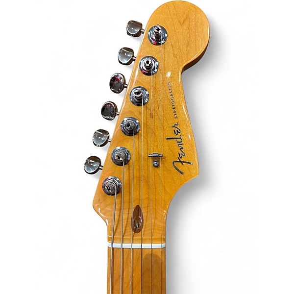 Used Fender American Deluxe Stratocaster Black Solid Body Electric Guitar