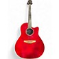 Used Ovation CS24 Celebrity Ruby Red Acoustic Electric Guitar thumbnail