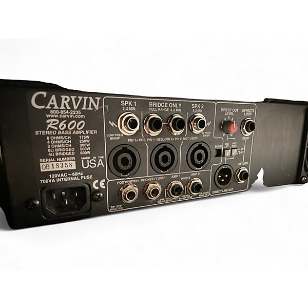 Used Carvin R600 Bass Combo Amp