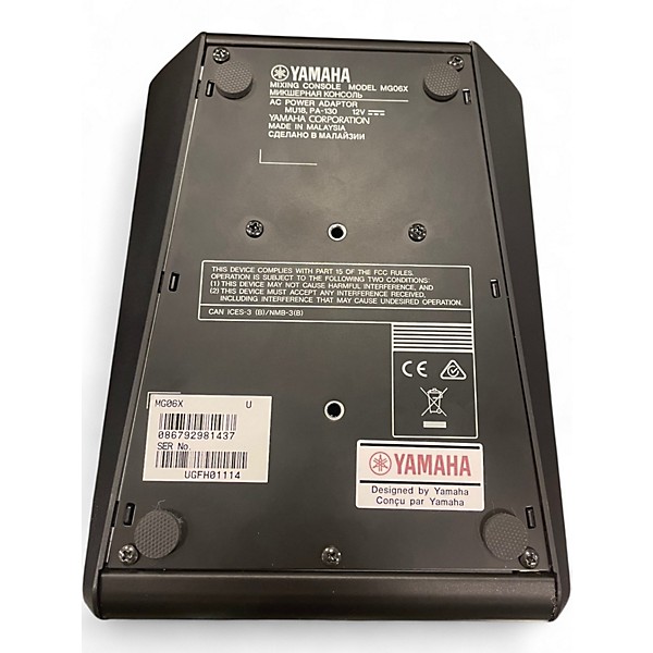 Used Yamaha MG06X Unpowered Mixer