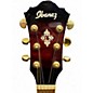 Used Ibanez AEF37E Trans Crimson Red Acoustic Electric Guitar