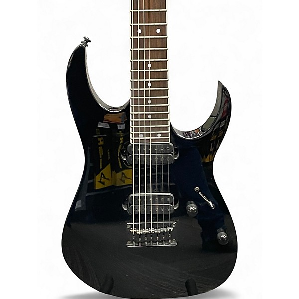 Used Ibanez RG7321 7 String Black Solid Body Electric Guitar