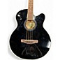 Used Ibanez AEB5E Black Acoustic Bass Guitar