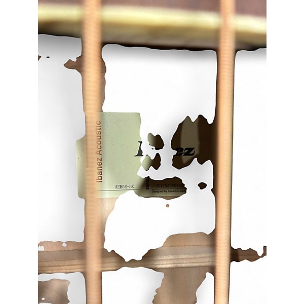 Used Ibanez AEB5E Black Acoustic Bass Guitar