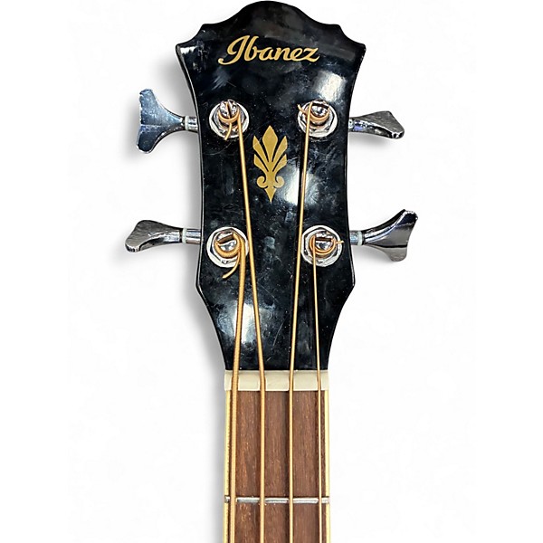 Used Ibanez AEB5E Black Acoustic Bass Guitar