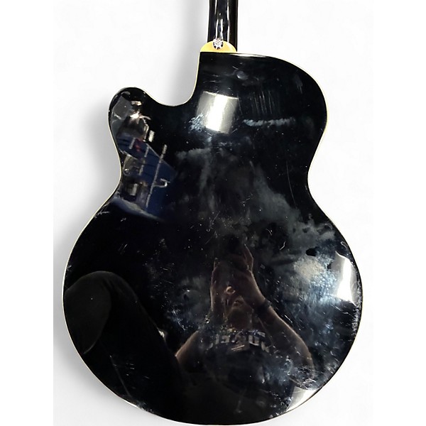 Used Ibanez AEB5E Black Acoustic Bass Guitar