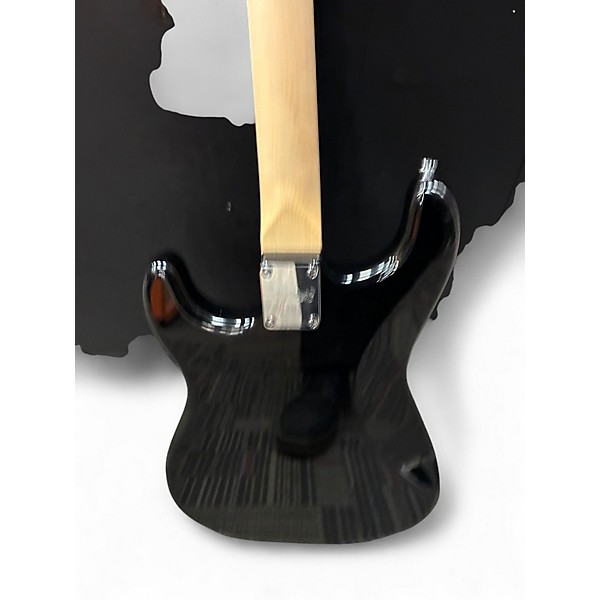 Used Squier Stratocaster Black Solid Body Electric Guitar