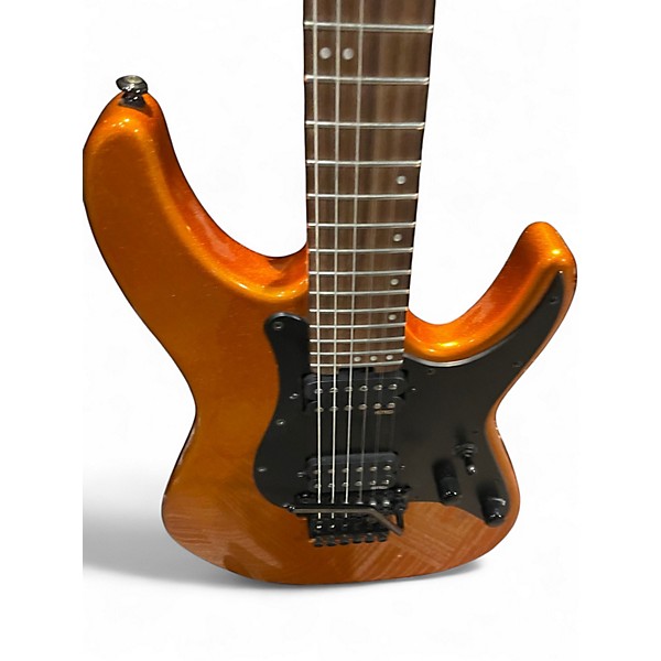 Used Schecter Guitar Research Sun Valley Super Shredder Metallic Orange Solid Body Electric Guitar