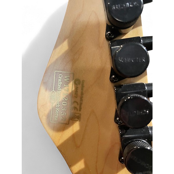 Used Schecter Guitar Research Sun Valley Super Shredder Metallic Orange Solid Body Electric Guitar