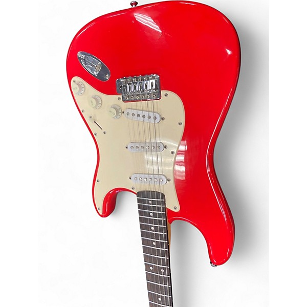 Used Squier Bullet Stratocaster RED Solid Body Electric Guitar