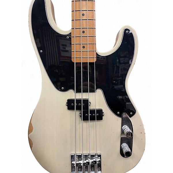 Used Fender Mike Dirnt Signature Precision Bass WHITE Electric Bass Guitar