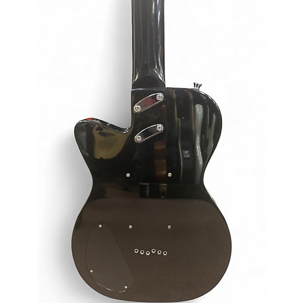 Used Silvertone 1303/U2 Reissue Gloss Black Solid Body Electric Guitar