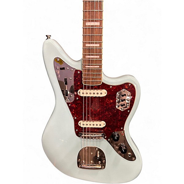 Used 2024 Squier CLASSIC VIBE '70S JAGUAR Daphne Blue Solid Body Electric Guitar