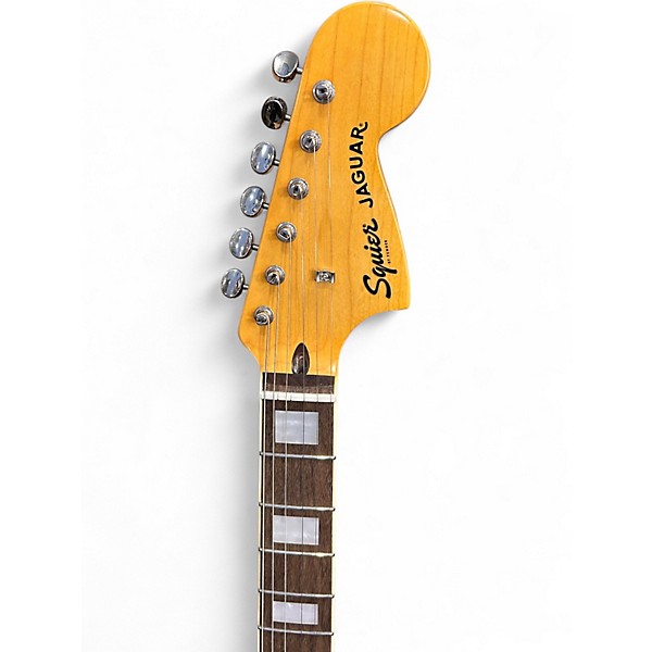 Used 2024 Squier CLASSIC VIBE '70S JAGUAR Daphne Blue Solid Body Electric Guitar