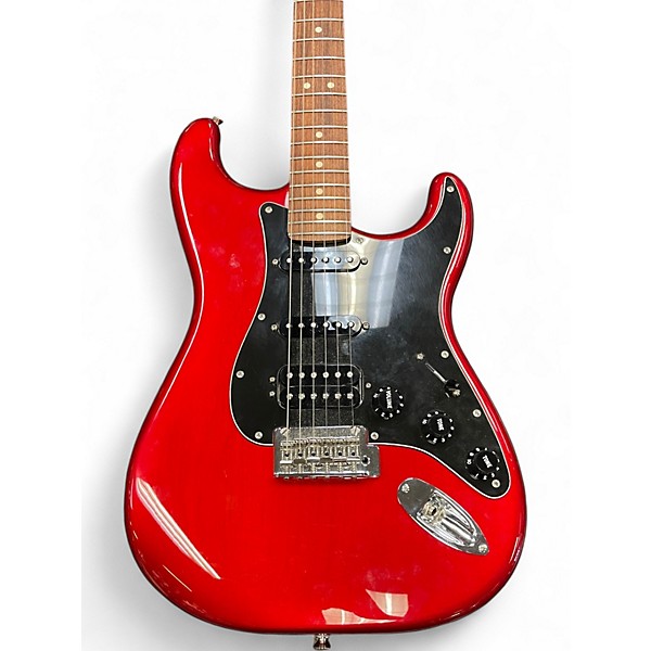 Used Fender Special Edition Player Stratocaster HSS Candy Red Burst Solid Body Electric Guitar