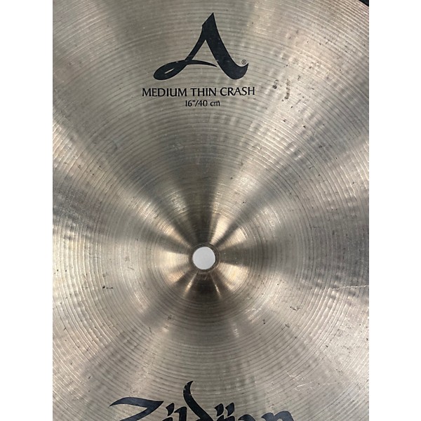 Used Zildjian 16in A Series Medium Thin Crash Cymbal