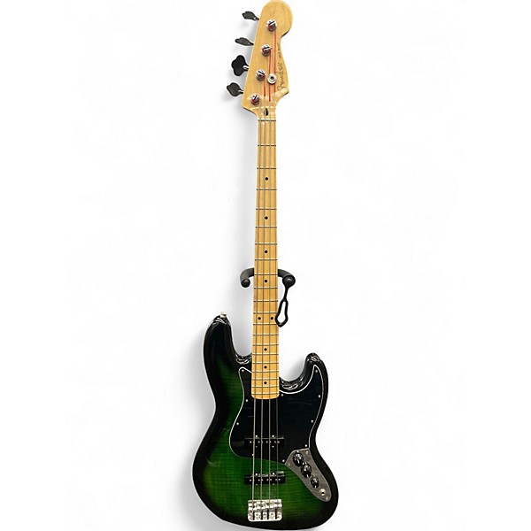 Used Fender Player Jazz Bass GREEN Electric Bass Guitar