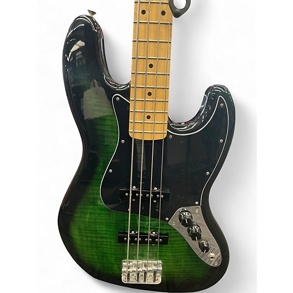 Used Fender Player Jazz Bass GREEN Electric Bass Guitar