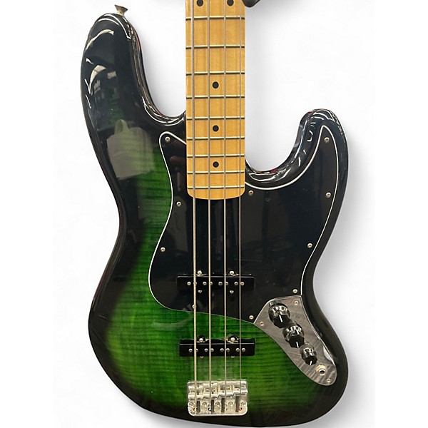 Used Fender Player Jazz Bass GREEN Electric Bass Guitar