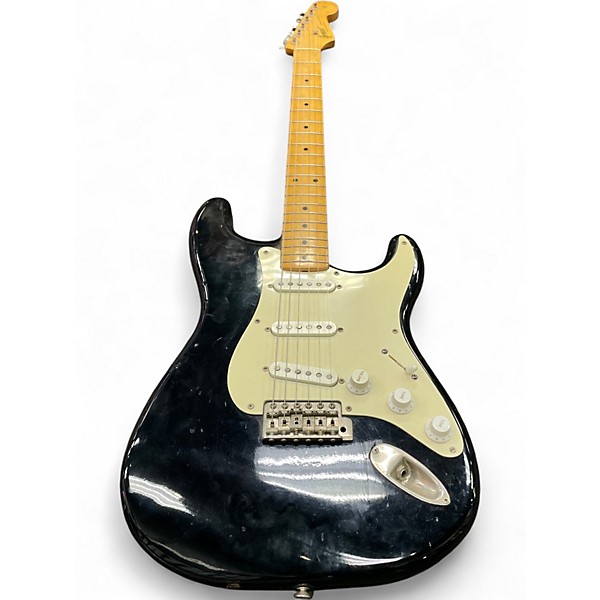 Used 1980s Greco Stratocaster  Black Solid Body Electric Guitar