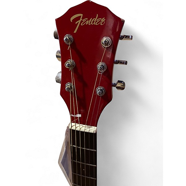 Used Fender FA135CE Concert Candy Apple Red Acoustic Electric Guitar