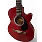 Used Fender FA135CE Concert Candy Apple Red Acoustic Electric Guitar