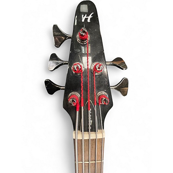 Used Hohner B BASS 5Q Electron Blue Metallic Electric Bass Guitar