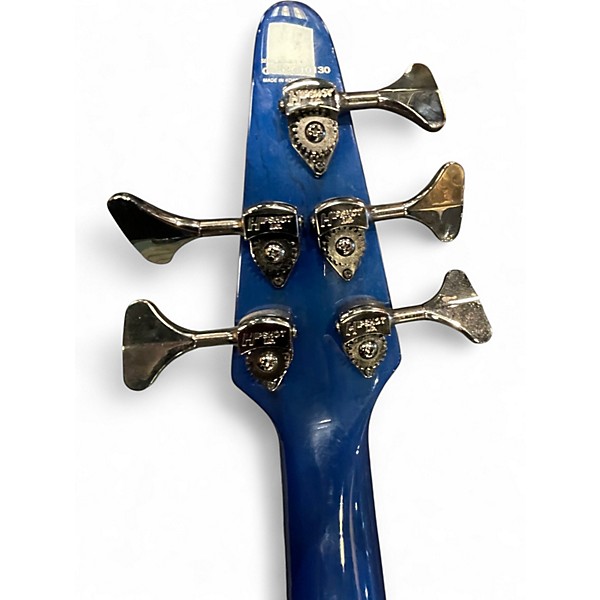 Used Hohner B BASS 5Q Electron Blue Metallic Electric Bass Guitar